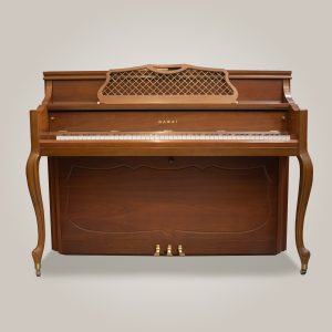 Kawai-secrétaire-face-DPpianos Piano droit Kawai Secrétaire 801F occasion cerisier satiné