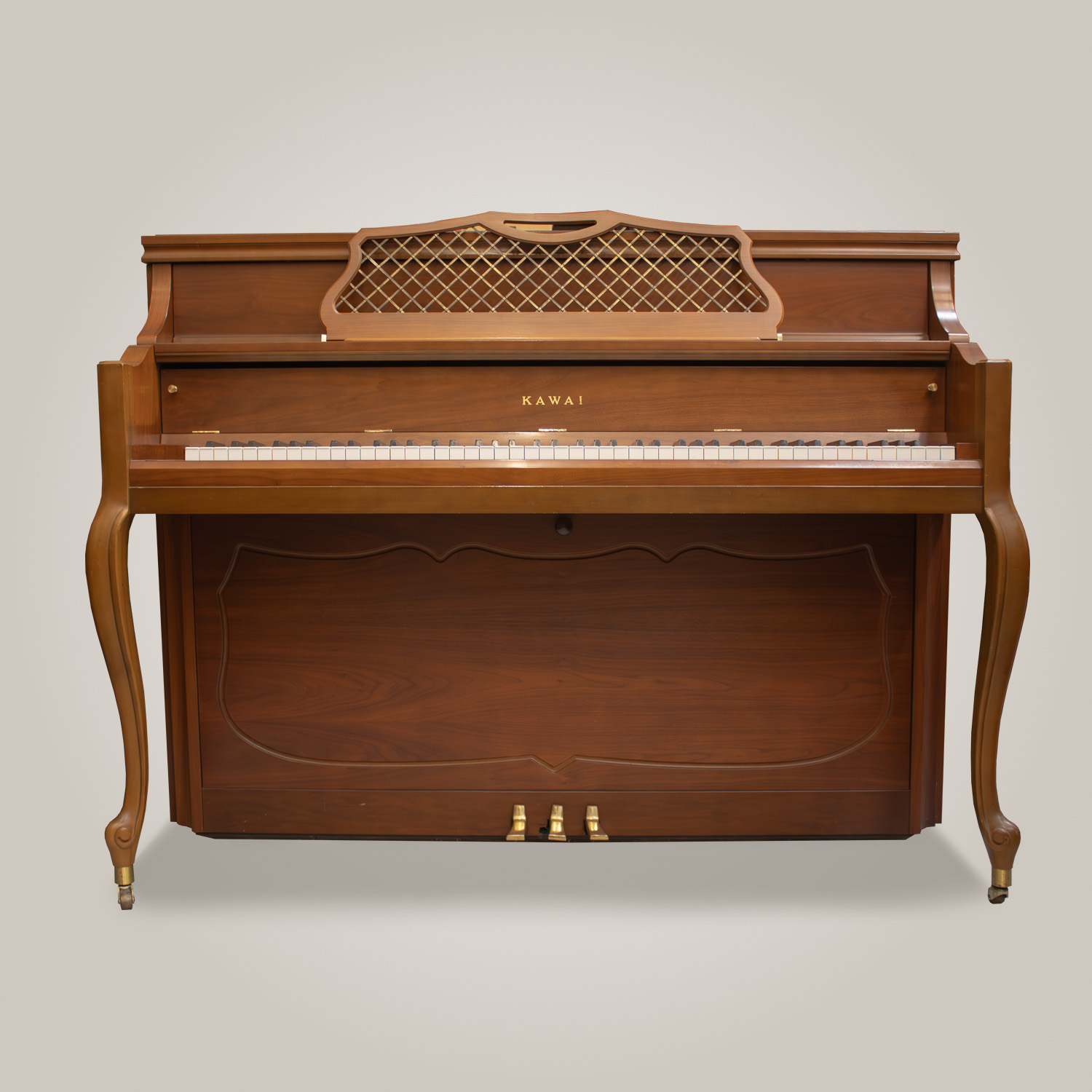 Piano droit Kawai Secrétaire 801F occasion cerisier satiné