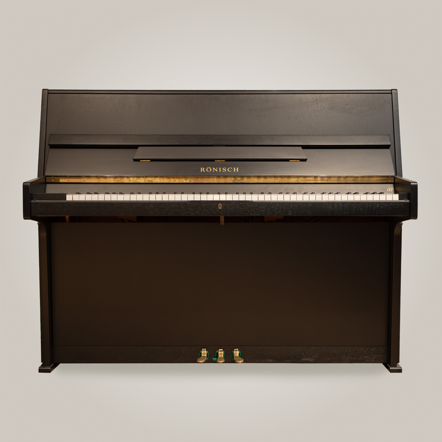 Piano Rönisch 117 K noir mat à pores ouverts fabriqué à Leipzig – DP Pianos